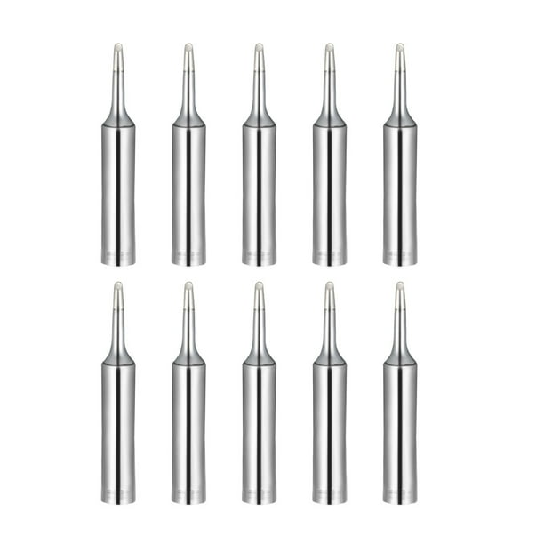 Soldering Iron Tips Replacement for Solder Station Tip 900M-T-I Silver 10pcs